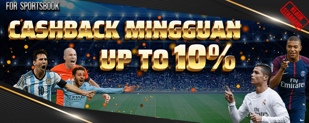 BONUS MINGGUAN SPORBOOKS 10%